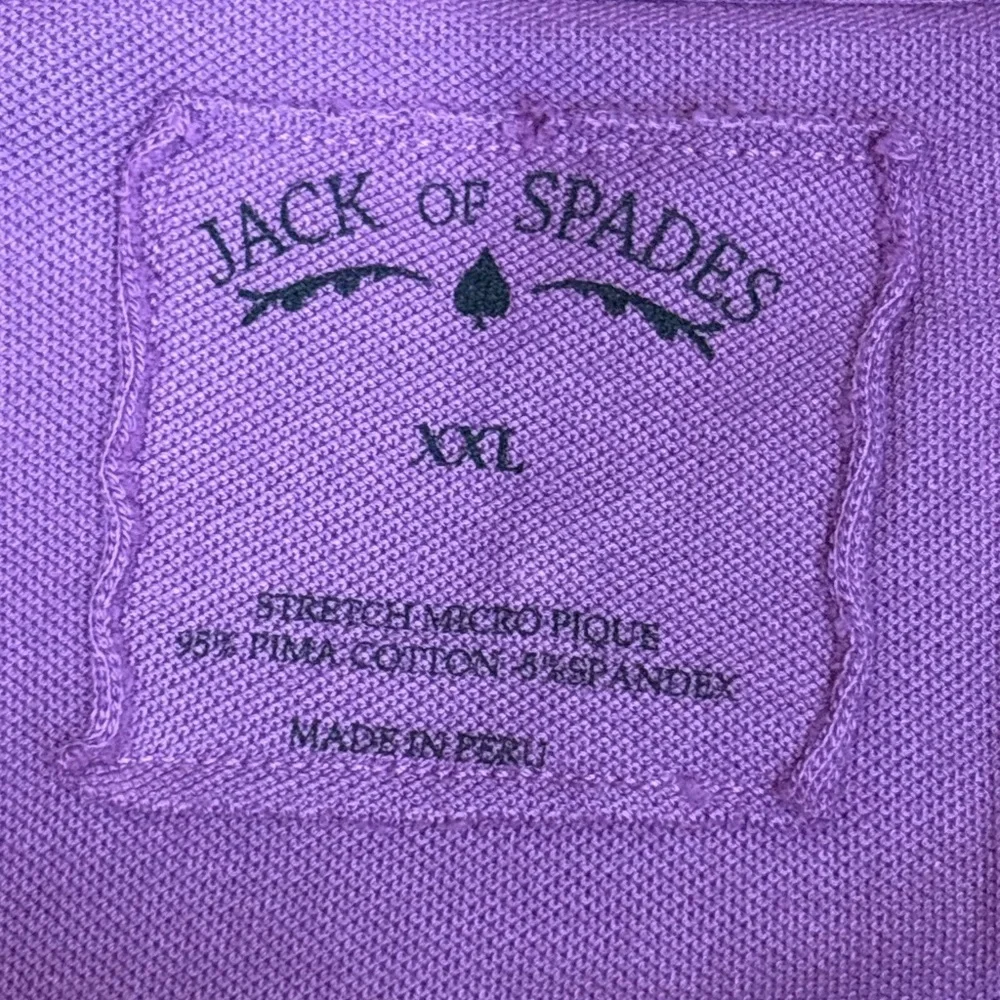 Jack spade purple Pima cotton short sleeve T-shirt button polo tee size xxl NWT